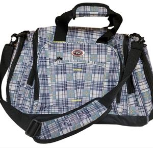 Calpak plaid dufflebag